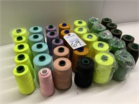 35 Spools of Thread—Various Colors