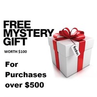 FREE MYSTERY GIFT FOR PURCHASES OVER $500