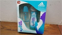 NEW Adidas Women Shower Gel & Natural Spray Set