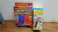 NEW 42 PC mini Tumbling Tower + Sea Battle Game
