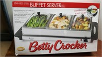 NEW Betty Crocker Stainless Steel Buffet Server