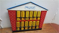 Vintage Playskool Wooden Math Toy 14inWx1 1/2inDx