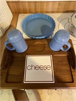 Fiesta Ware, Cheese Server, & Stoneware
