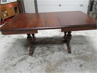 Solid Ornate Wood Dining Table