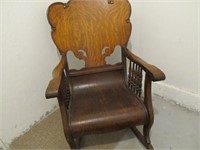 Solid Wood Rocker with formed Seat