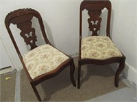 Pair Of Ornate Parlour Chairs