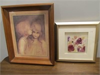 2 Framed Pictures With Glass