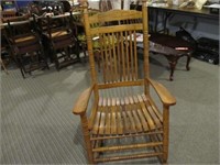 Large Solid Wood Rocking Chair