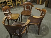 4 Antique Arm Chairs