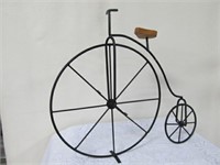 Free Standing Wrought Iron Penny Farthing Bike