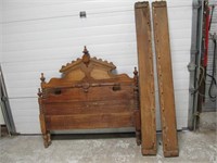 Antique 3/4 Bed (48") wide with side supports