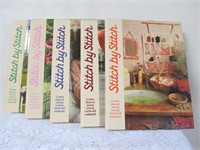 5 " Stitch By Stitch" Hard Cover Books
