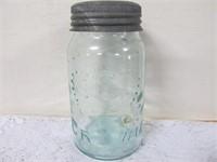 Antique Crown Jar with glass top