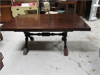2 Vintage Tables Re-purposed To Create One Table
