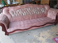 Rose Tone Upholstered Couch