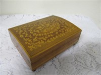 Musical Wooden Jewelry Box - 5.5 x 4 x 2"