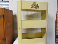 Vintage Metal Storage Container With 3 Shelves