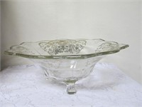 3 Footed Silver Overlay Bowl - 11" diam x 4.5"