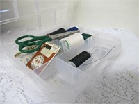 Small Travel Sewing Kit In Plastic Case