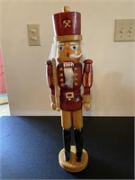 Large Stained Wood Nutcracker