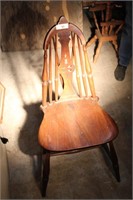 plank bottom antique chair solid wood