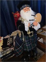 Scottish Santa w/ Bag Pipes