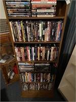 Approx. 160 DVD's w/ DVD Shelf
