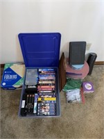VHS Lot w/ Misc. Items