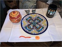 COLORFUL ORNATE CLAY POTTERY