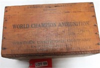 "World Champion Ammunition" Dovetailed Wood Box