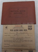 War Ration Books, Both #4, with Stamps