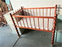 Handmade Baby Crib w/ wheels