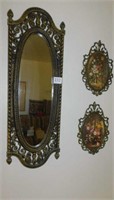 MIRROR AND FRAMED PICTURES PLASTIC FRAMES 26" H X