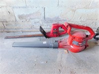 ELECTRIC LEAF BLOWER AND HEDGE TRIMMER