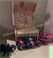 Spiderman and Spider Accessory Lot: No Remotes....