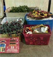 Christmas Lot: Tree & Stand, Outdoor Lights &More