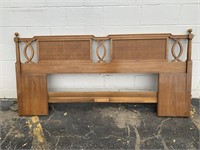 Vintage Morgantown Wood King-Size Headboard