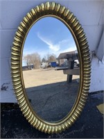 Vintage Golden Framed Mirror
