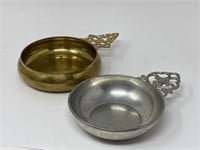 Brass T& Pewter Handled Bowls