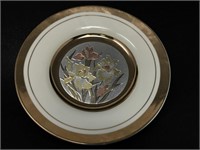 Vintage Dynasty Chokin Copper Engraved Plate