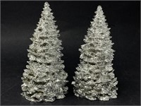 Vintage Cast Resin Christmas Trees