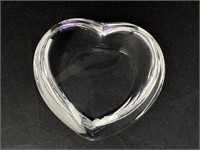 Orrefors Crystal Heart Paperweight