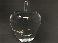 Vintage Steuben Glass Crystal Apple