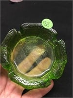 Green Depression Glass? Ash Tray