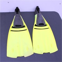 Yellow Scuba Fins- Large
