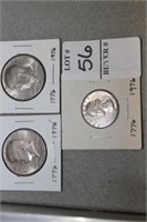 BICENTENIAL QUARTER, AND TWO HALF DOLLARS