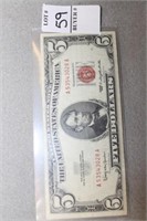 1963 RED SEAL FIVE DOLLAR BILL