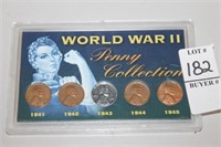 WORLD WAR II PENNY COLLECTION