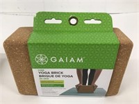 New Gaiam Cork Yoga Brick