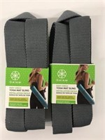 2 New Gaiam Easy Cinch Yoga Mat Slings